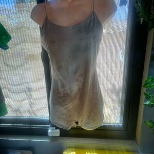 Fashion Nova Gray and Brown bodysuit